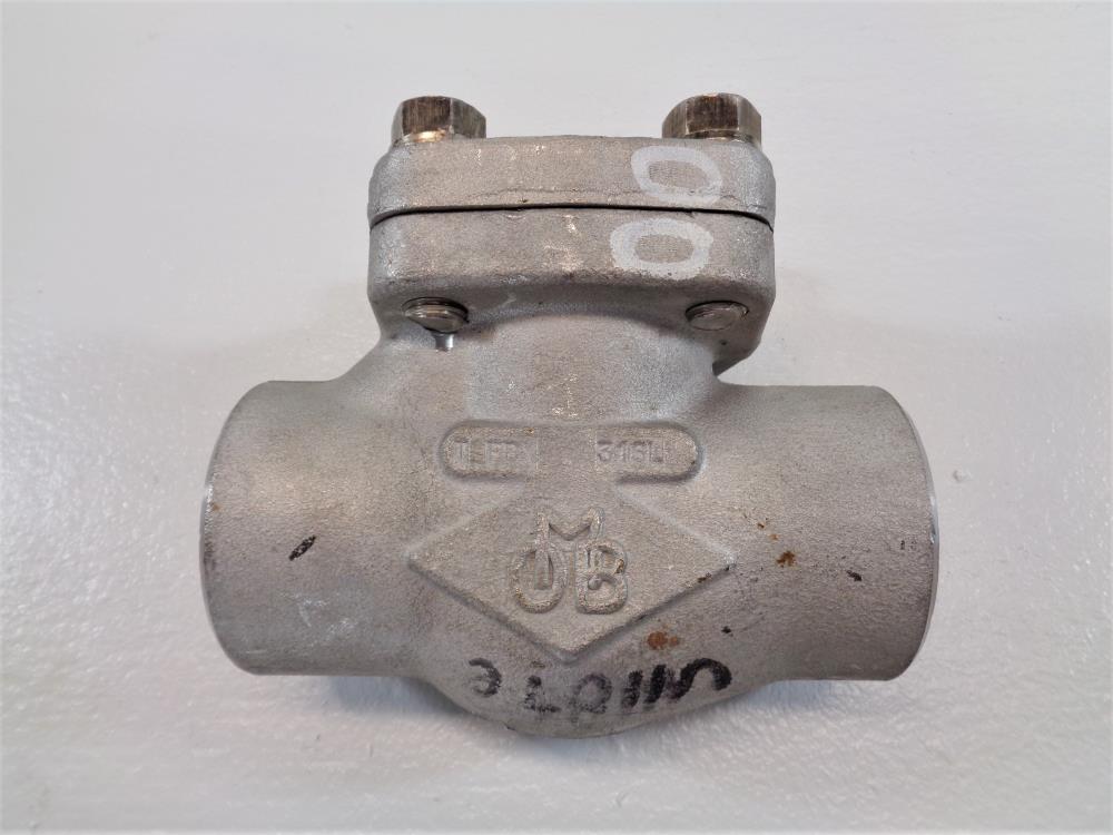 OMB 2" 800# 316 Socket-Weld Piston Check Valve #840